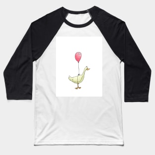 Duck with Balloon - Happy Birthday Baseball T-Shirt